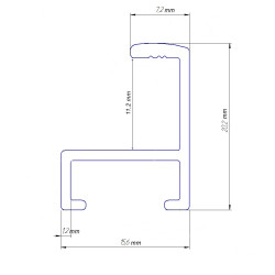 Aluminum profile A711-06